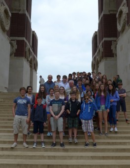 Ellesmere Students at the Thiepval Memorial